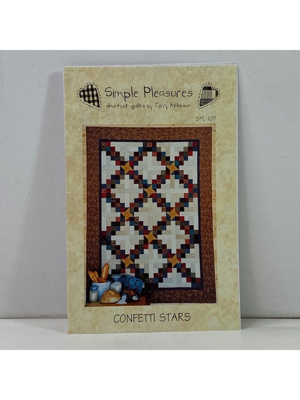 Simple Pleasures Confetti Stars Quilt Pattern Terry Atkinson For Multiple Sizes